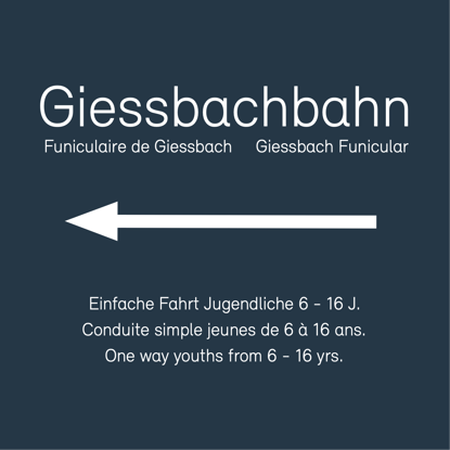 Bild von Einfache Fahrt Jugendliche 6-16 J. 